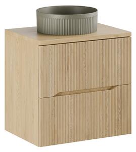 Comad Koupelnová skříňka s deskovým umyvadlem Nordic Cremona 60 dub cremona