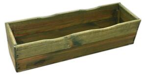 ROJAPLAST Dřevěný truhlík Rozměr: 64x22x17 cm, Barva: hnědá