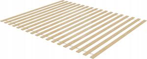 Rám postele pro matraci 160x200 cm 18 ks plochých roštů nosnost 300 kg