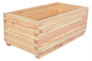 ROJAPLAST Masivní dřevěný truhlík Rozměr: 80x40x30 cm