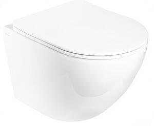 Hydroland Závěsná WC mísa se SoftClose sedátkem AGAT Tornádo, bílá