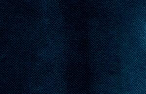 Hoorns Tmavě modrá sametová třímístná pohovka Raden 277 cm