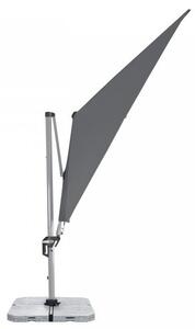 Doppler ACTIVE 350 x 260 cm – výkyvný zahradní slunečník s boční tyčí antracitová (kód barvy 846)