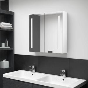 LED koupelnová skříňka se zrcadlem zářivě bílá 62 x 14 x 60 cm 326524
