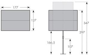 Doppler ACTIVE Balkónová clona 180 x 130 cm antracitový (kód barvy 840)