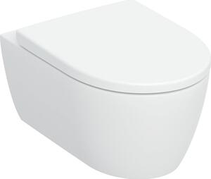 Geberit iCon wc mísa se sedátkem s pomalým sklápěním závěsná bez splachovacího kruhu s vírovým splachováním bílá lesk 503.046.00.1