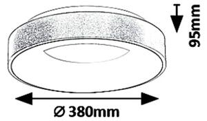 Rabalux LED stropní kruhové svítidlo Carmella 30W | 1950lm | 4000K | IP20 - bílá se zlatou