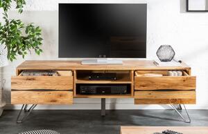 Moebel Living Masivní dubový TV stolek Axel 160 x 40 cm