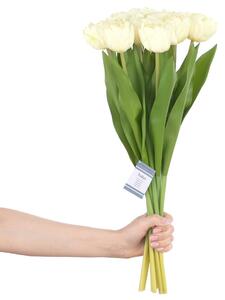 AmeliaHome Umělá květina TULIPI 10 ks krémová