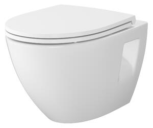 Cersanit Moduo sada wc s mísou a sedátkem závěsná bez splachovacího kruhu bílá lesk S701-970