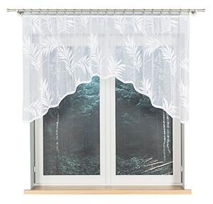 Dekorační oblouková krátká záclona na žabky KAJA 100 bílá 250x100 cm MyBestHome