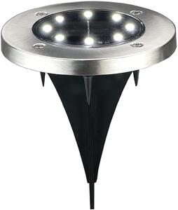 Goldlux Solly solární stojací lampa 1x W stříbrná 330246