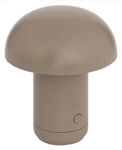 LED stolní lampa FUNGHI 11,2 cm, hnědá