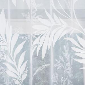 Bílá žakárová záclona KAJA 250x100 cm