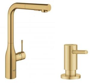 Sada kuchyňská baterie Grohe Essence 30270GN0, dávkovač tekutin Grohe Cosmopolitan 40535GN0