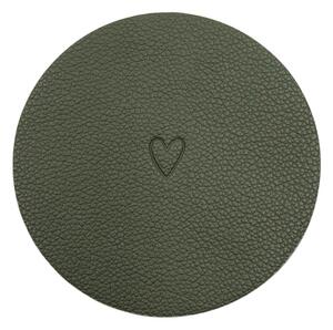 Oboustranný podtácek Heart Green – set 2 ks