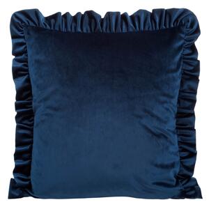 DEKORAČNÍ POVLAK NA POLŠTÁŘ VELVET25 45X45 CM TMAVĚMODRÁ