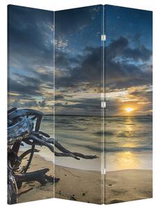 Paraván - Moře se západem slunce (126x170 cm)