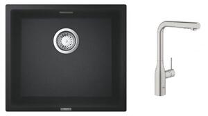 Sada kuchyňská baterie Grohe Essence 30270DC0, granitový dřez Grohe K700 31653AP0