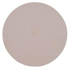 Oboustranný podtácek Heart Creme – set 2 ks