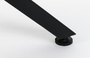White Label Černý kulatý bistro stůl WLL MAZE ROUND 93 cm