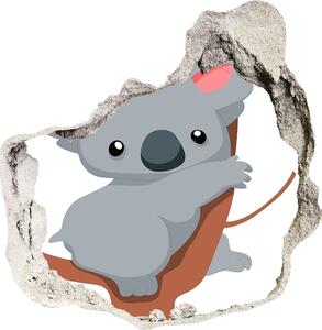 Díra 3D fototapeta nálepka Koala na stromě nd-p-66617317