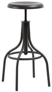 Kave Home Grafitově šedá kovová barová židle LaForma Malisa 65-85 cm