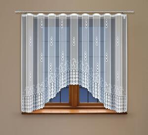 Dekorační žakárová záclona s řasící páskou FESTO 160 bílá 300x160 cm MyBestHome