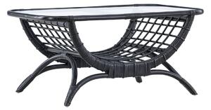 Odkládací stolek Moana, černá, 95,5x60x47
