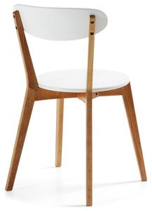 Bílá lakovaná jídelní židle Kave Home Areia
