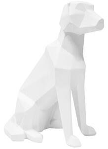 Time for home Bílá dekorativní soška Origami Dog S