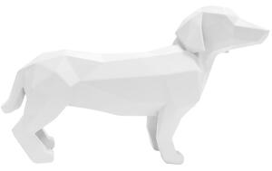 Time for home Bílá dekorativní soška Origami Dog