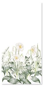 Papírové ubrousky Flowers White – 16 ks