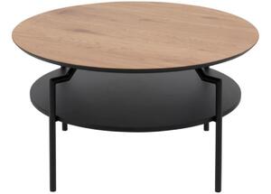Scandi Hnědý dřevěný konferenční stolek Stephan 80 cm