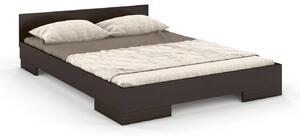 Prodloužená postel Spectre 90x220 cm, borovice masiv, palisander