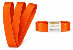 Stuha taftová SPICY ORANGE oranžová 15mm x 3m (5,-Kč/m)