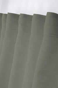 Dekorační režná záclona s poutky MADRID zelená 140x260 cm (cena za 1 kus) France