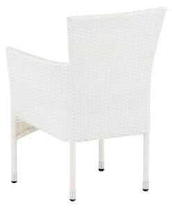 Jídelní židle Malina, 2ks, bílá, 86x58x60