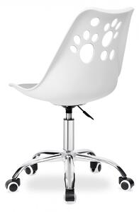 TZB Otočná židle Grover bílo-šedá