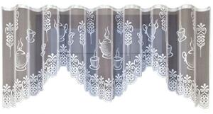 Dekorační žakárová záclona s řasící páskou SANDY 110 bílá 300x110 cm MyBestHome