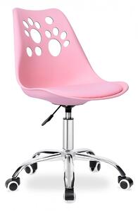 TZB Otočná židle Grover růžová