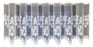 Dekorační žakárová záclona s řasící páskou AZALIA 90 bílá 300x90 cm MyBestHome