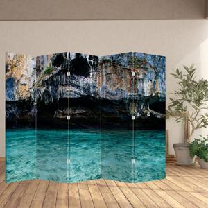Paraván - Voda a skály (210x170 cm)