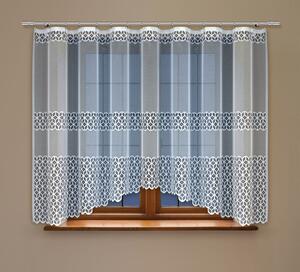 Dekorační žakárová záclona s řasící páskou EGONA 160 bílá 300x160 cm MyBestHome