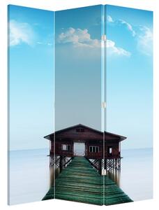 Paraván - Dům na moři (126x170 cm)