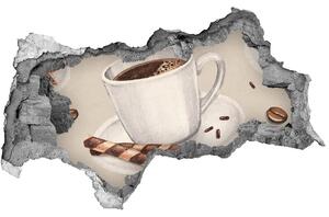 Samolepící nálepka beton Šálek kávy nd-b-57719216