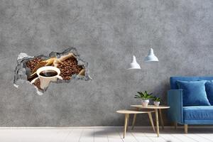 Nálepka 3D díra na zeď Šálek kávy nd-b-58490755