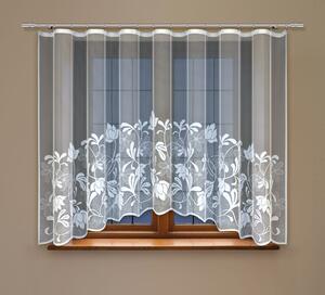 Dekorační žakárová záclona s řasící páskou RIAN 160 bílá 300x160 cm MyBestHome