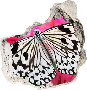 Díra 3D fototapeta nálepka Motýl na květině nd-p-111962748