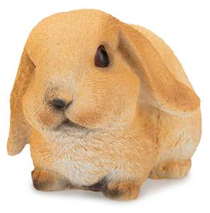 Zahradní figurka z polyresinu Bunny, 16 cm, hnědá